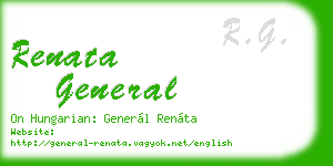 renata general business card
