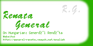 renata general business card